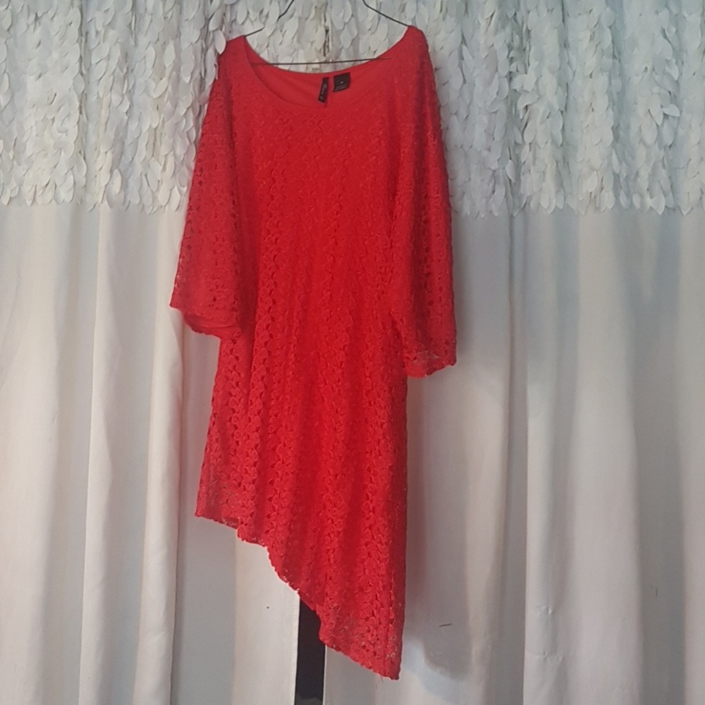 New Directions Long Red Shirt